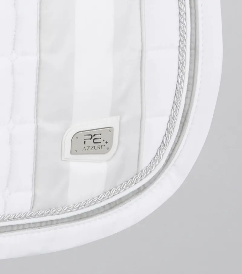 Azzure Anti-Slip Satin Dressage Square White 2