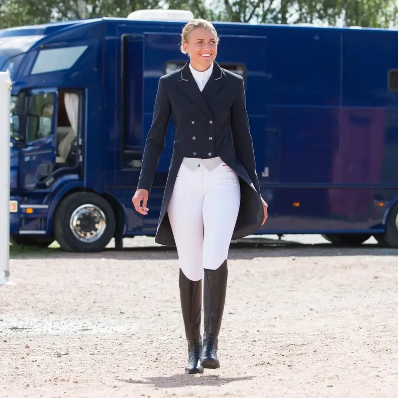 B Vertigo Ladies Tiffany High Waist Silicone Full Seat Breeches 1