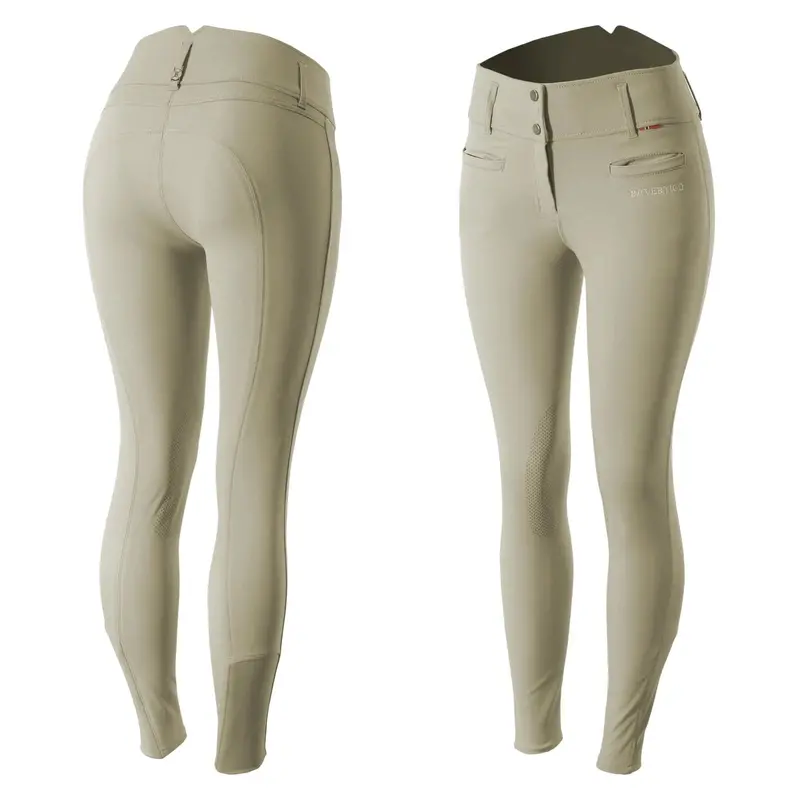 B Vertigo Ladies Tiffany High Waist Silicone Knee Patch Breeches 1