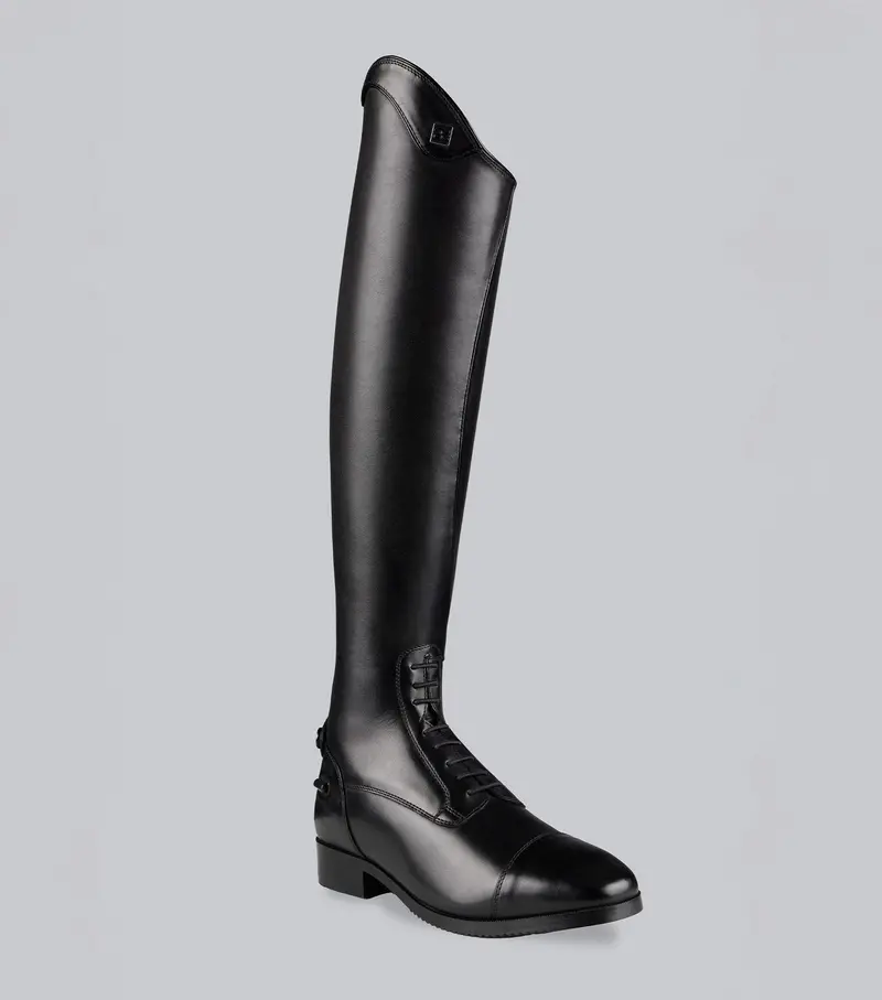 Ballotade Leather Field Tall Riding Boots Black 1