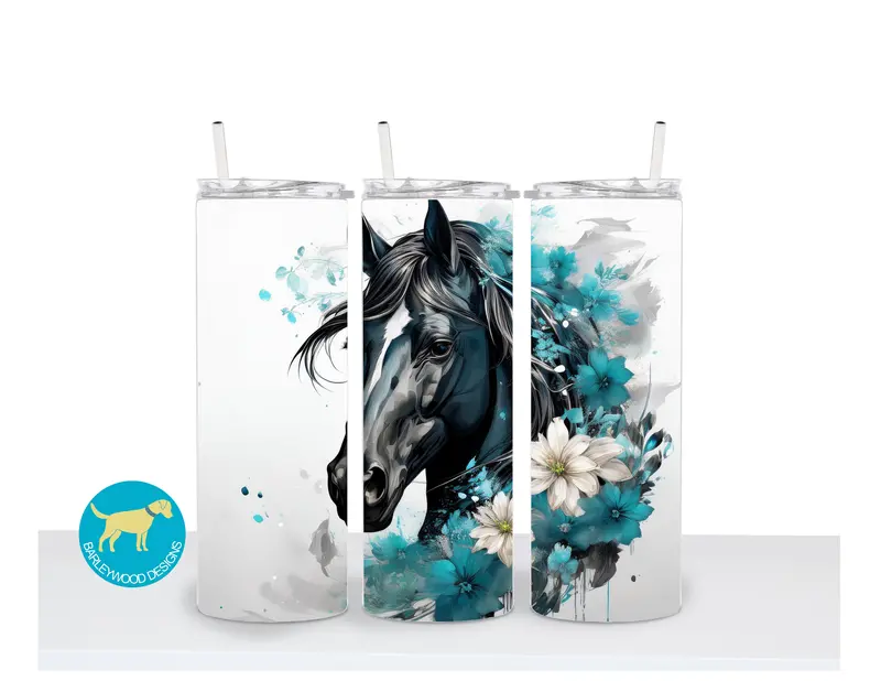 Barleywood Designs - Black Horse 20 Oz. Tumbler 1