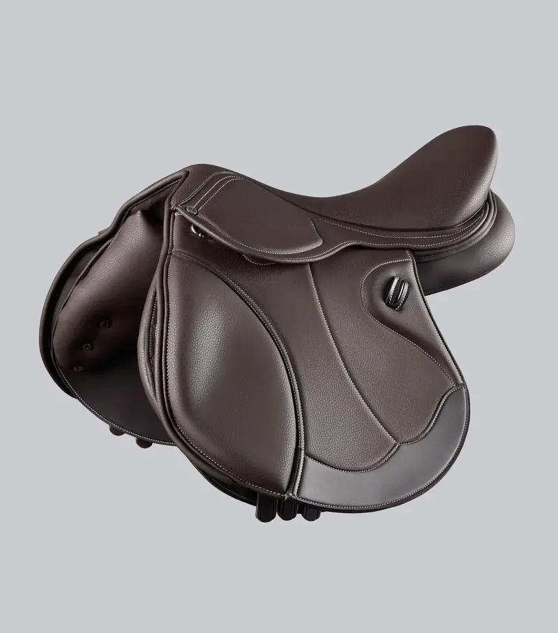 Bastia Synthetic Jump Saddle Dark Havana 1
