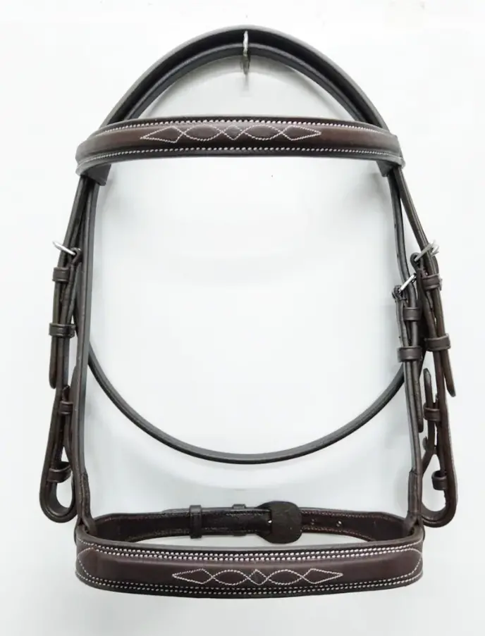 Belle & Bow Sugarbrook Padded Wide Noseband Bridle 1