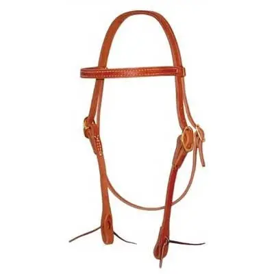 Berlin Custom Leather Browband Headstall With Ties 1