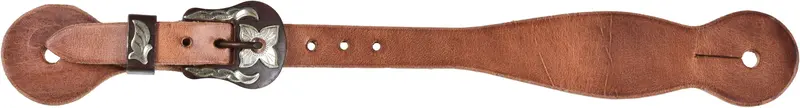 Berlin Custom Leather Brown Iron Buckle Trail Blazer Spur Straps 1