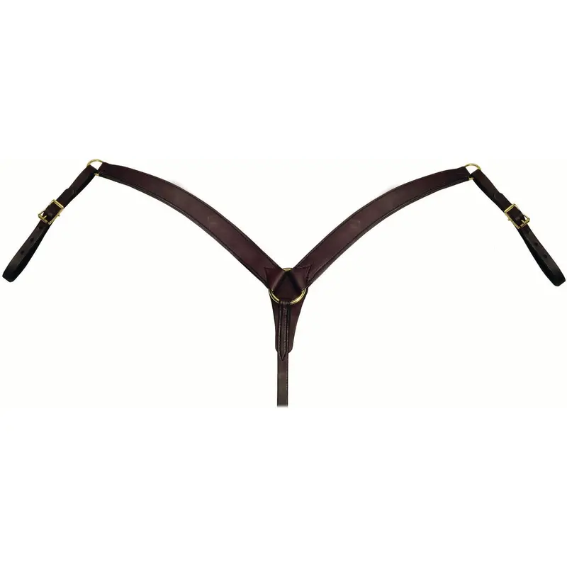 Berlin Custom Leather Dark Oil Contour Breast Collar 1