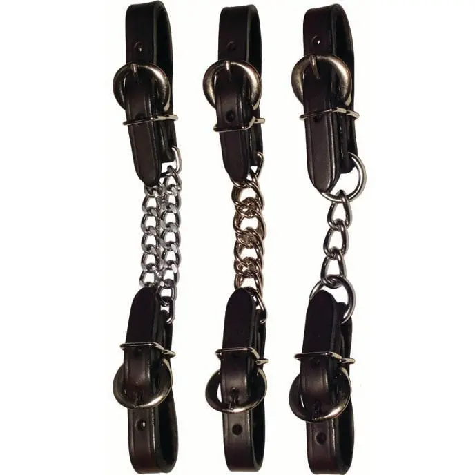 Berlin Custom Leather Dark Oil Curb Chain 1