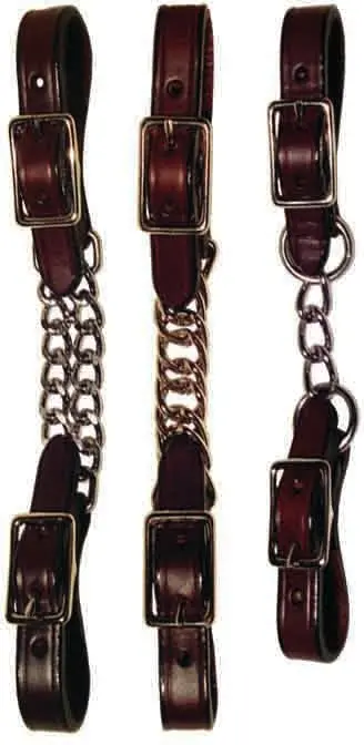 Berlin Custom Leather Dark Oil Curb Chain 1