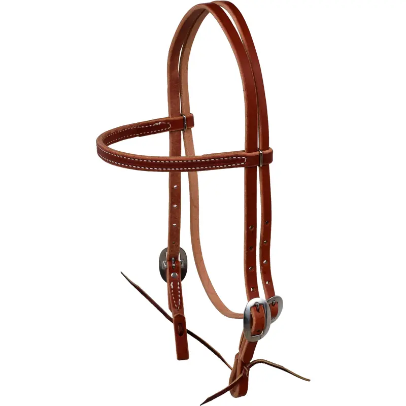 Berlin Custom Leather Day Workers Harness Leather Browband Headstall 1