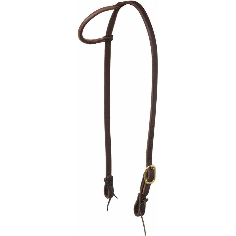 Berlin Custom Leather Day Workers Rolled Ear Headstall 1