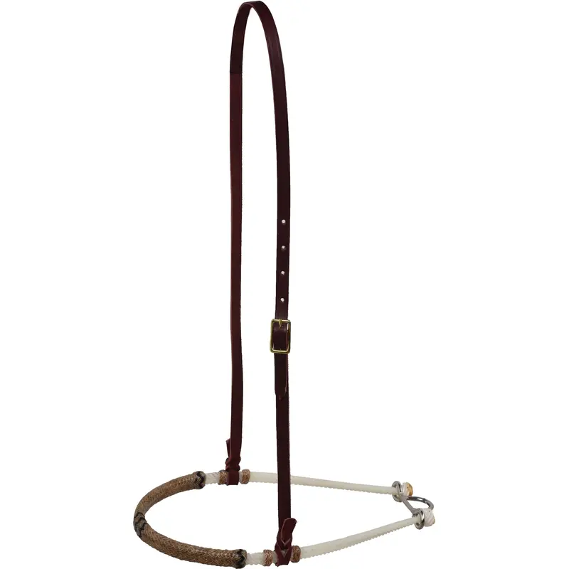 Berlin Custom Leather Double Rope Noseband With Braided Rawhide 1