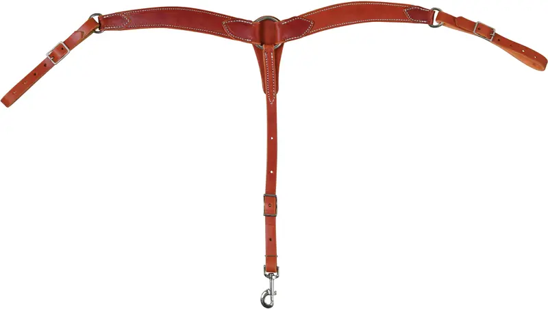 Berlin Custom Leather Economy Contoured Pony Breast Collar-Oiled 1