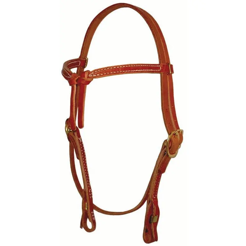Berlin Custom Leather Knotted Browband Headstall With Quick Change 1