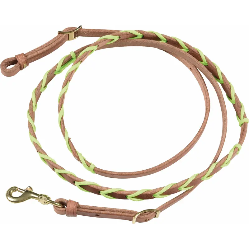 Berlin Custom Leather Paracord Laced Barrel Rein 1