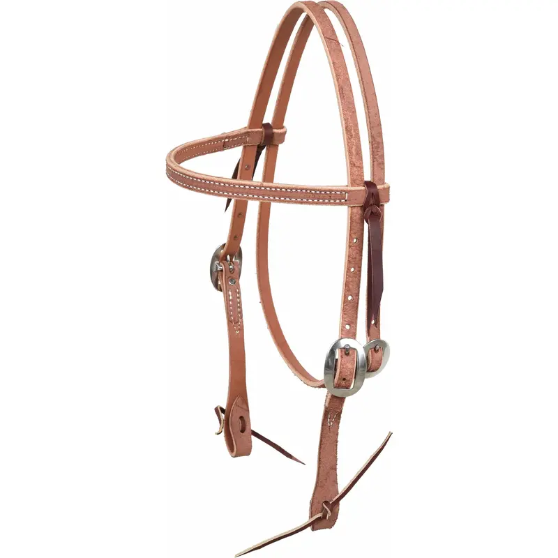 Berlin Custom Leather Roughout Browband Headstall 1