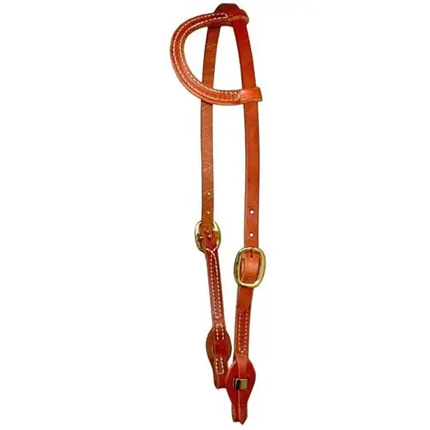 Berlin Custom Leather Sliding One Ear Headstall With Quick Change 1
