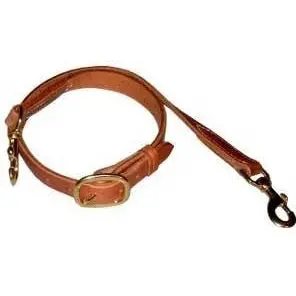Berlin Custom Leather Tiedown With Buckle And Snaps 1
