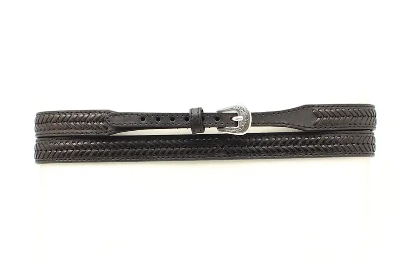 Black Leather Hatband 1