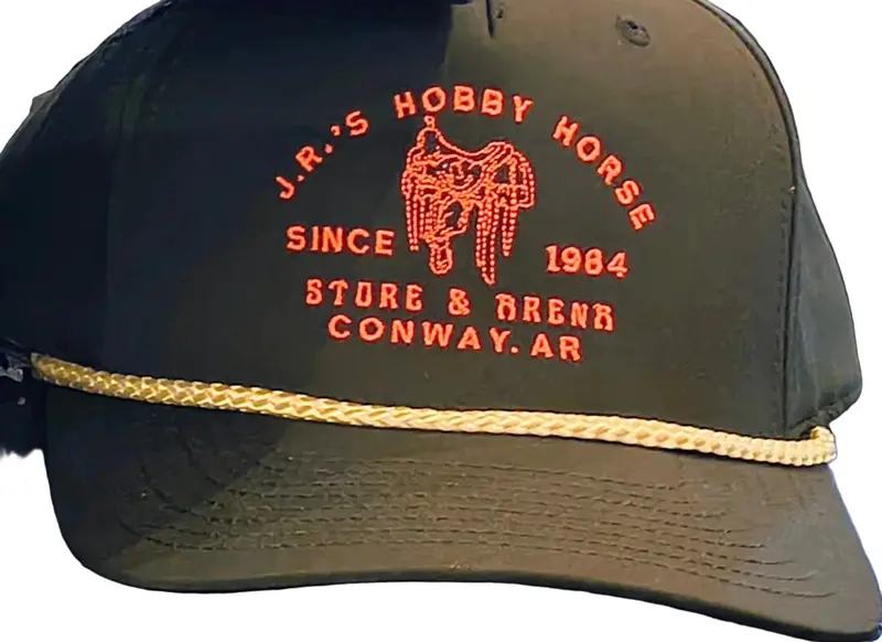 Black & Neon Pink Jrs Saddle Logo Cap 1