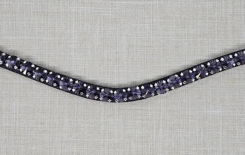 Black Oak Purple Passion Browband - Full/Horse 1