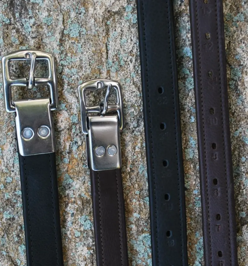 Black Oak Riveted Calf Lined Stirrup Leathers 1