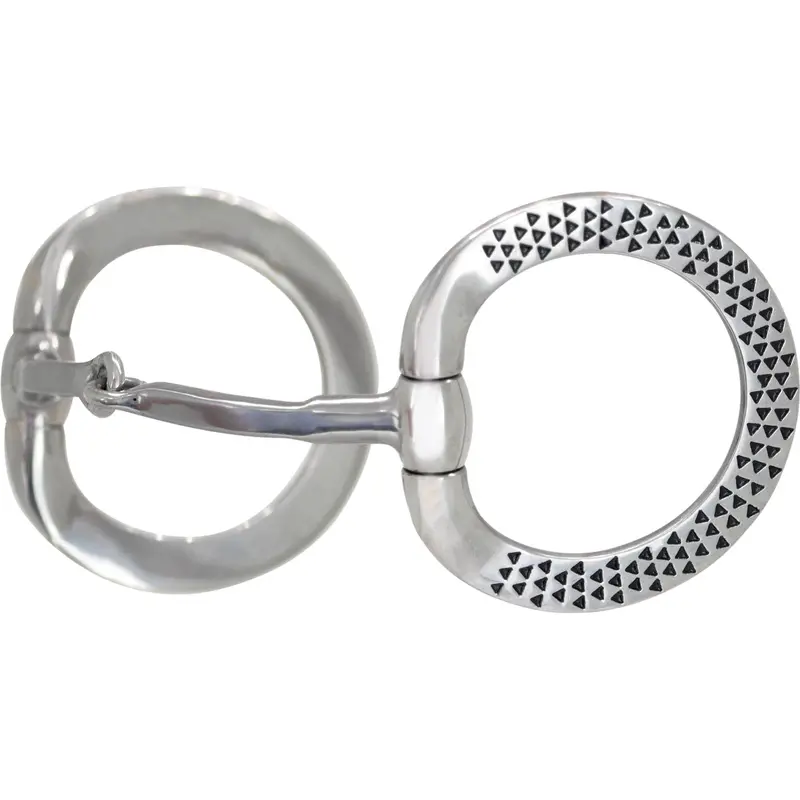 Black Rasp Eggbutt Snaffle Bit 1