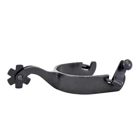 Black Satin Gooseneck Spurs 1