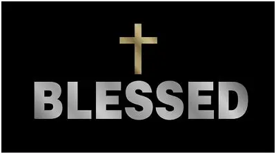 Blessed Lazer-Tag Acrylic License Plate (Black) 1