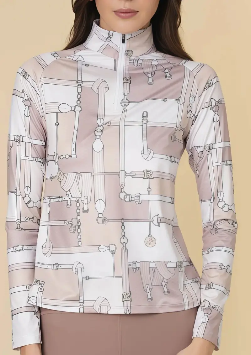 Bliss Quarter Zip | Long Sleeve | Jubilea Print 6