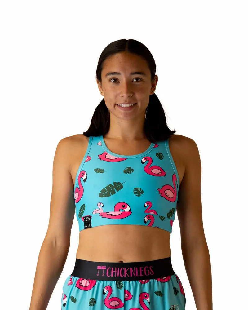 Blue Flamingo Og Sports Bra 1