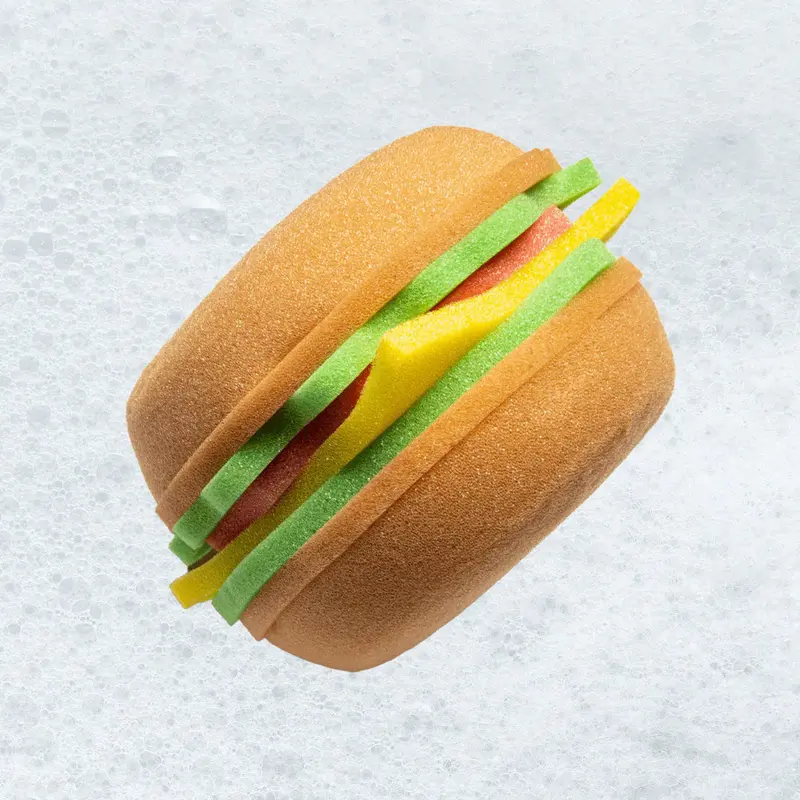 Blue Ribbon Burger Bath Sponge 1
