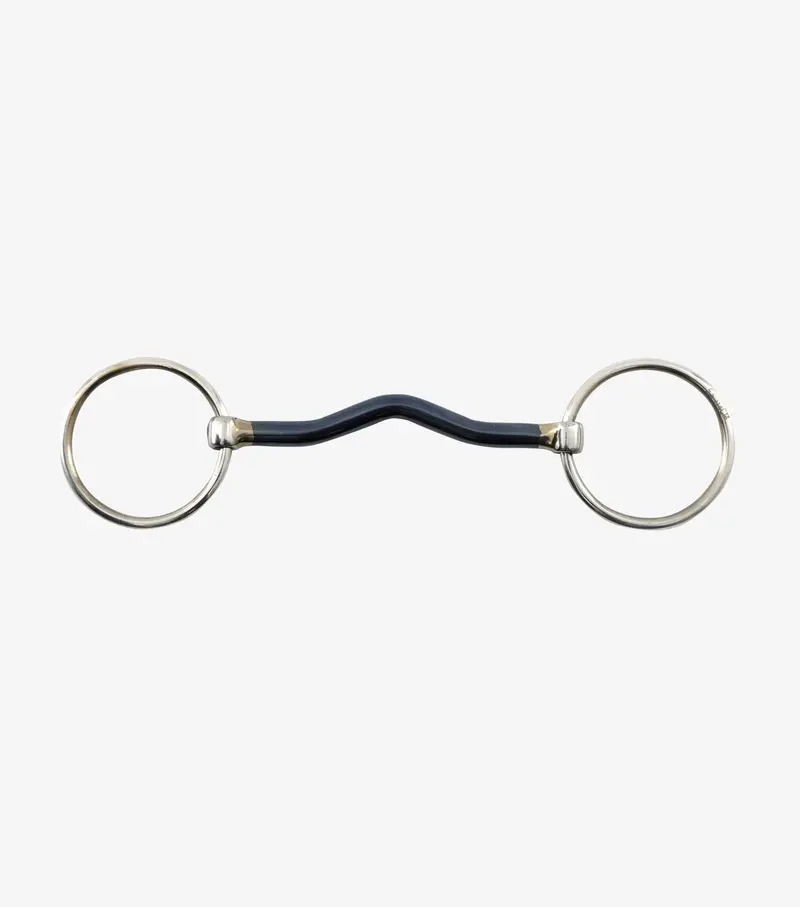 Blue Sweet Iron Loose Ring Mullen Mouth Snaffle 1