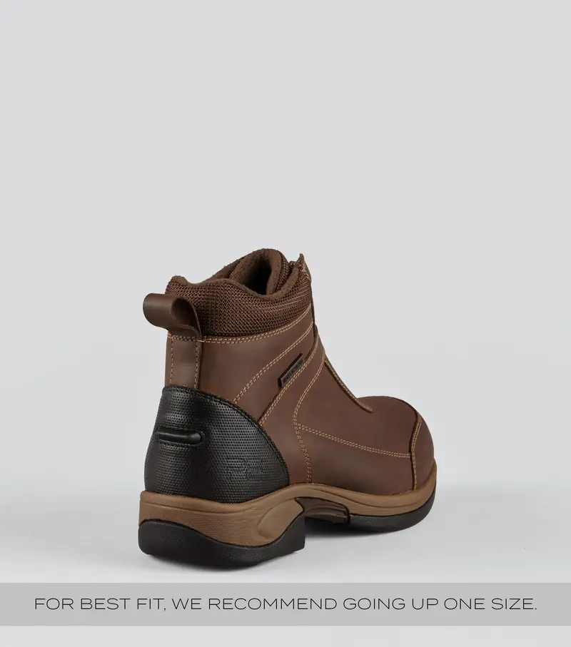 Borelli Waterproof Zipped Boots Brown 2