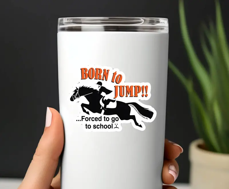 Born To Jump Sticker 1
