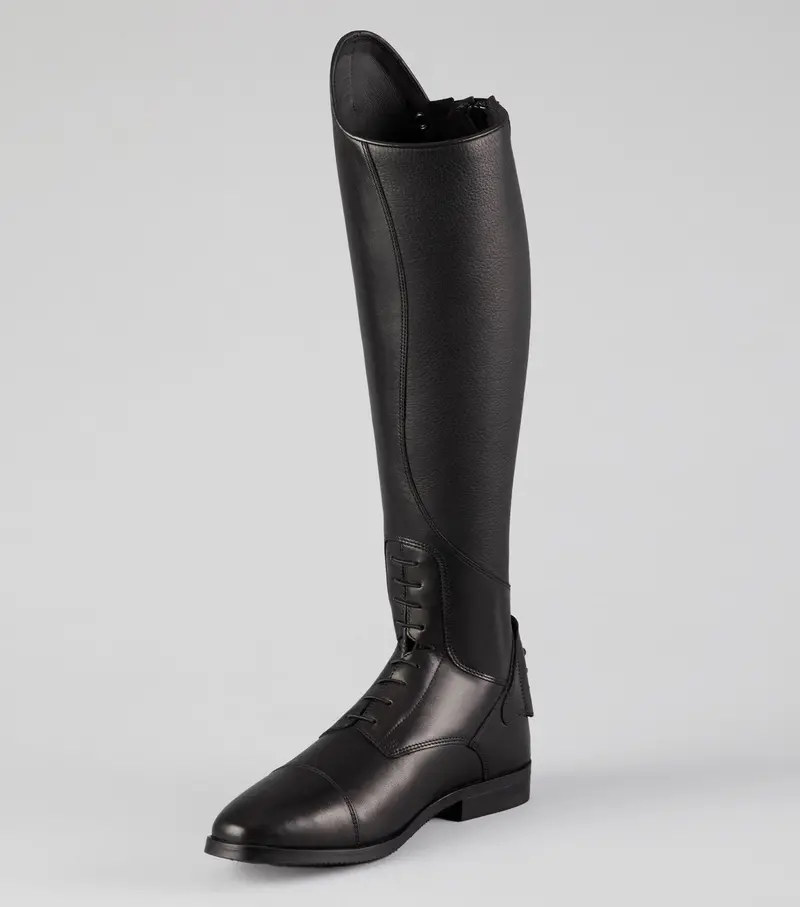 Botero Mens Tall Leather Field Boot Black 6