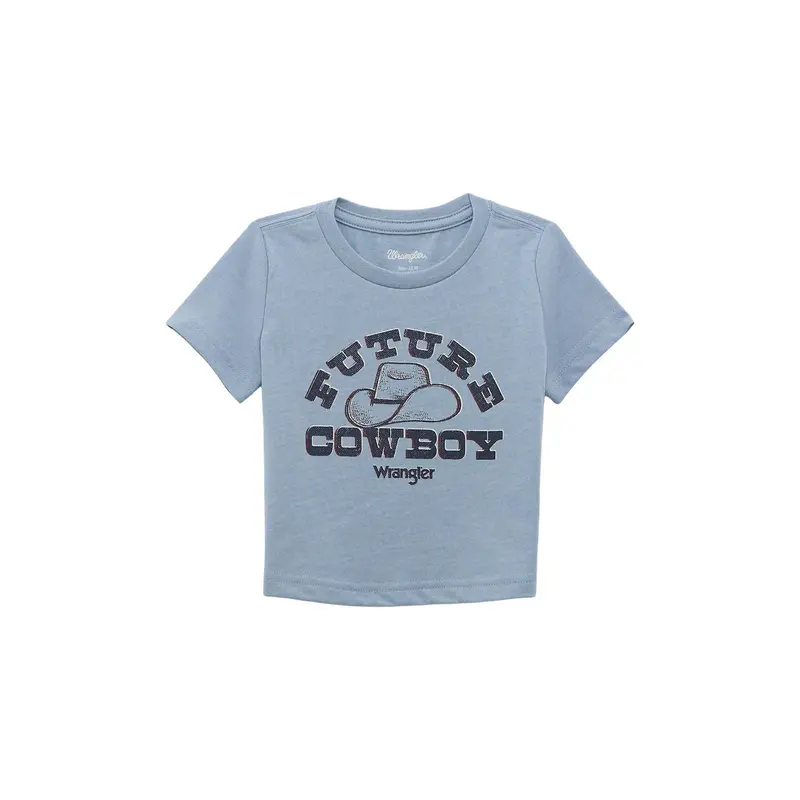 Boys Hthr Blue Wrangler Baby Tee 1