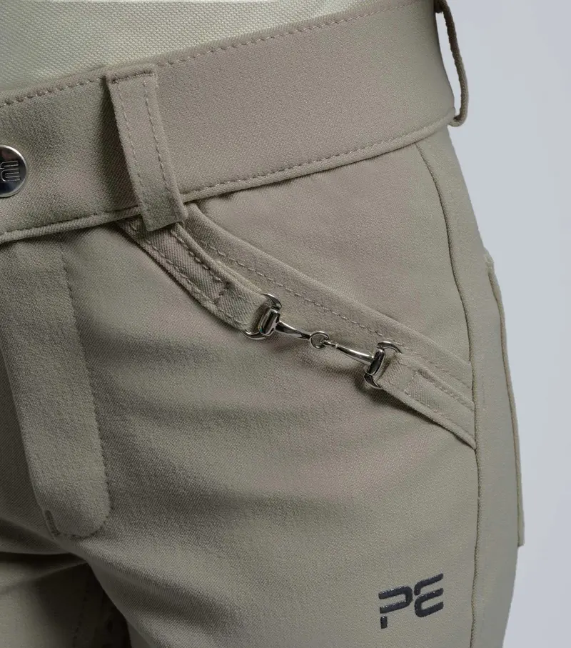Brava Girls Full Seat Gel Competition Riding Breeches Beige 4