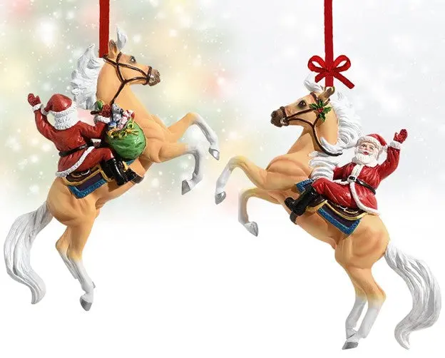 Breyer 2024 Holiday Hi Ho Santa Ornament 1