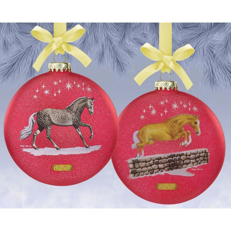 Breyer Artist Signature Ornament-Thoroughbred And Warmblood 1