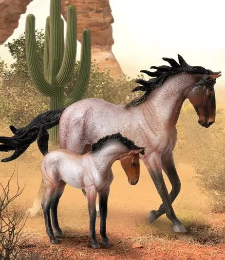 Breyer Collect-A Bay Roan Mustang Mare 2