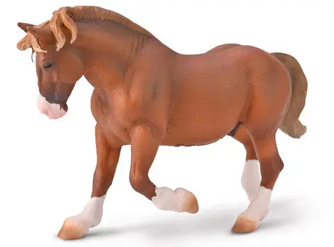 Breyer Collect-A Chestnut Breton Draft Horse Stallion 1