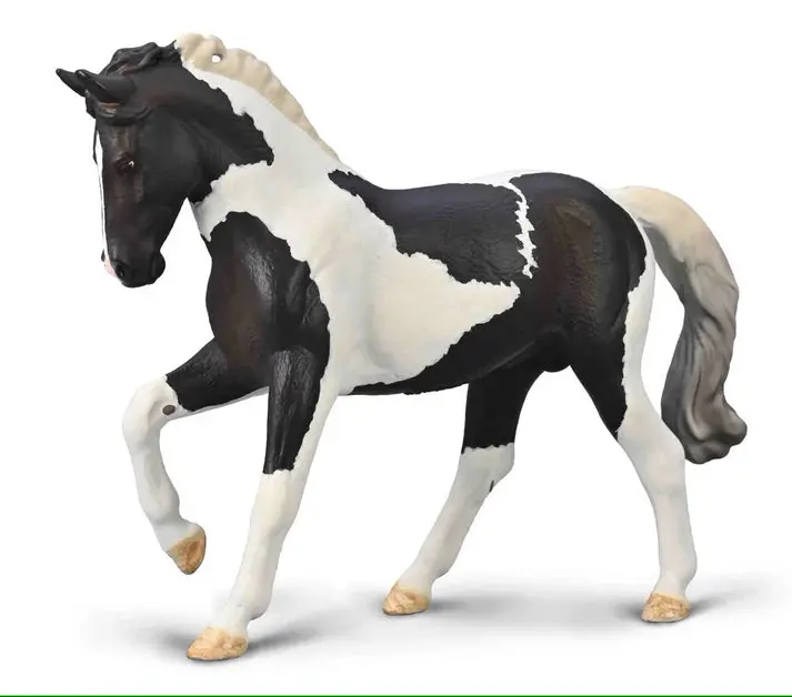 Breyer Collect-A Warmblood Stallion - Black Tobiano 1