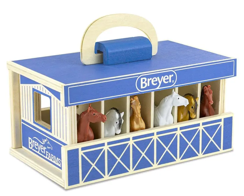 Breyer Farms Wood Carry Stable 1