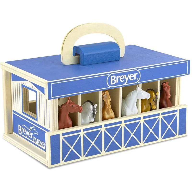Breyer Farms Wood Carry Stable Playset 1