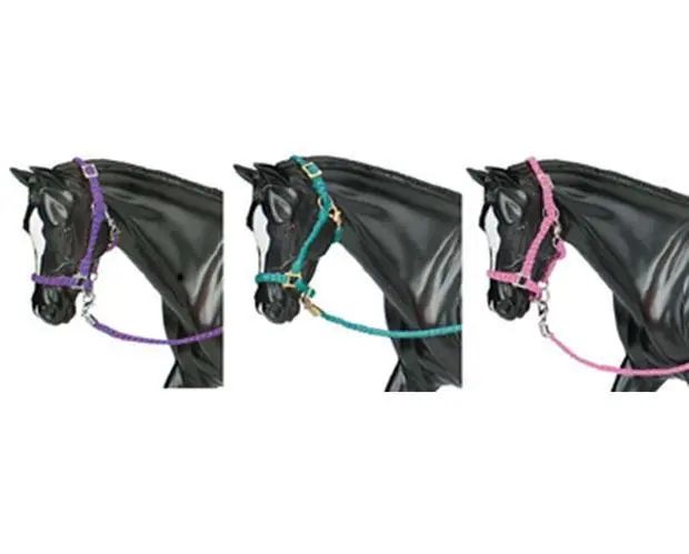 Breyer Hot Colored Nylon Halters With Lead Rope 1