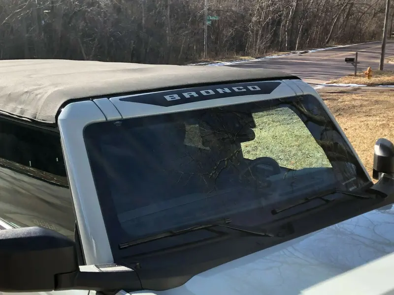Bronco Above Windshield Vinyl Decal Sticker 36" X 4" Multiple Colors Available 1