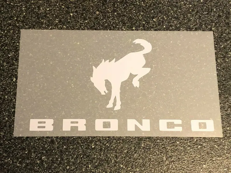 Bronco Bottom Horse Iron On Heat Transfer Vinyl Htv Decal 4" 6" 8" 10" 12" Ford Multiple Colors 2