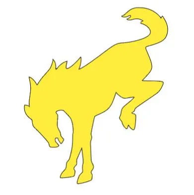 Bronco Horse Emblem Vinyl Sticker – Available in Sizes 2″ to 12″ & Multiple Colors