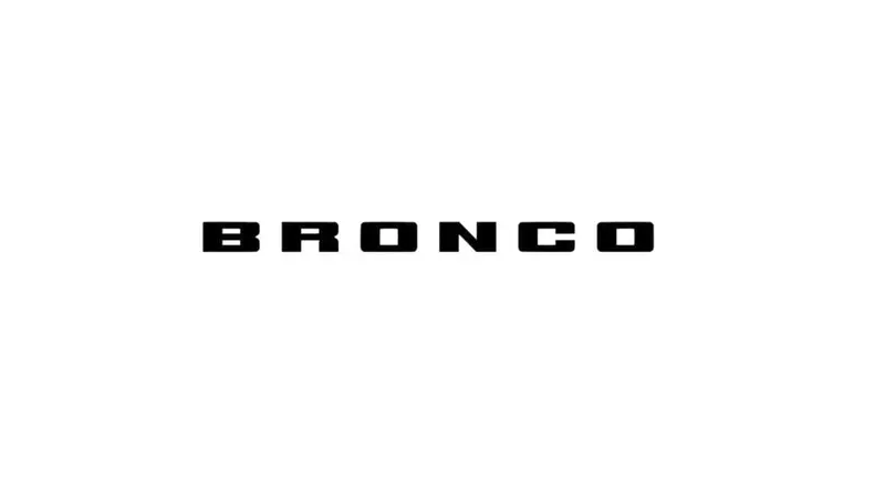 Bronco Logo Iron On Heat Transfer Vinyl Htv Decal 4" 6" 8" 10" 12" Ford Multiple Colors 1