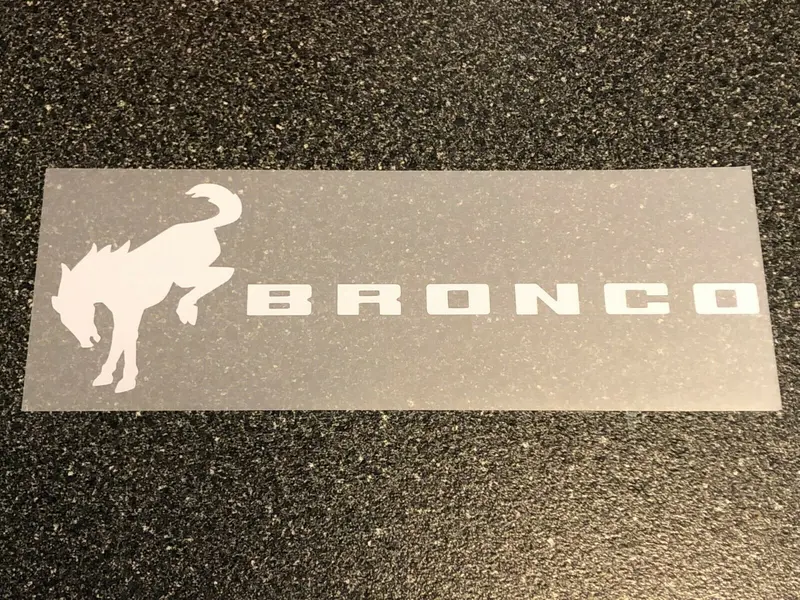 Bronco Side Horse Iron On Heat Transfer Vinyl Htv Decal 4" 6" 8" 10" 12" Ford Multiple Colors 2
